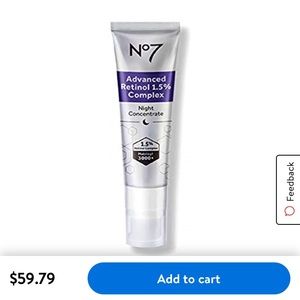 No7 Advanced Retinol 1.5% Complex Night Concentrat
